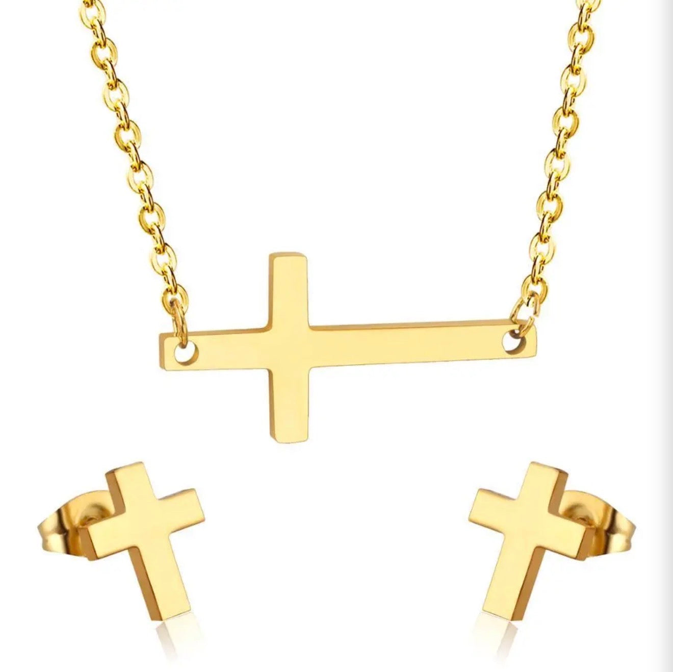 Grace Cross Necklace Set